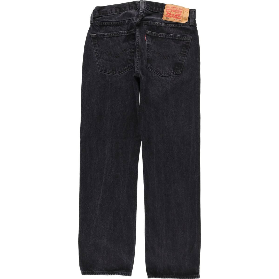 Levi's 501-0660 Black Denim Straight Leg Denim Pants, Men's Size W33 cotton black type Vintage Second Hand