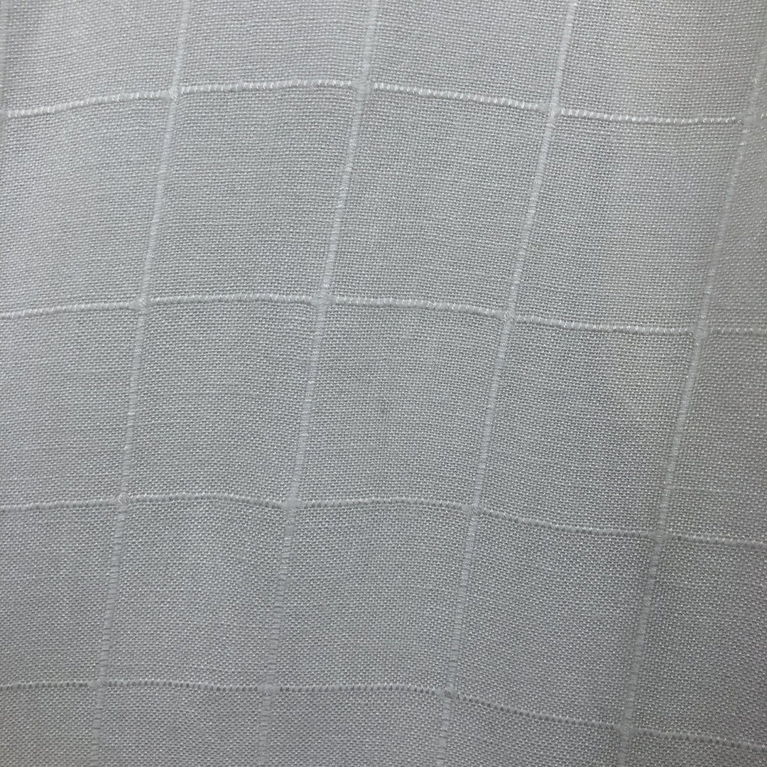 BAZZI Short Sleeve Open Collar Viscose and Linen Box Shirt, Men's Size L linen white type Vintage Second Hand