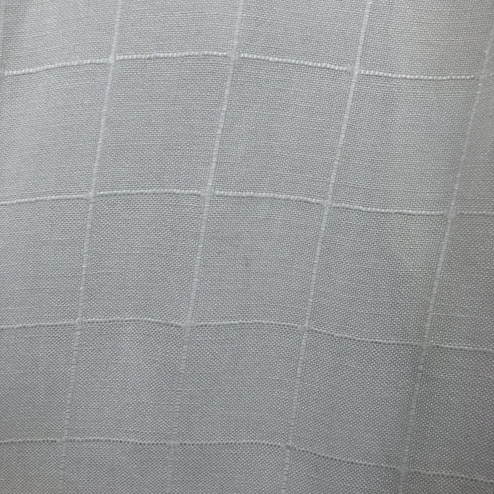 BAZZI Short Sleeve Open Collar Viscose and Linen Box Shirt, Men's Size L linen white type Vintage Second Hand