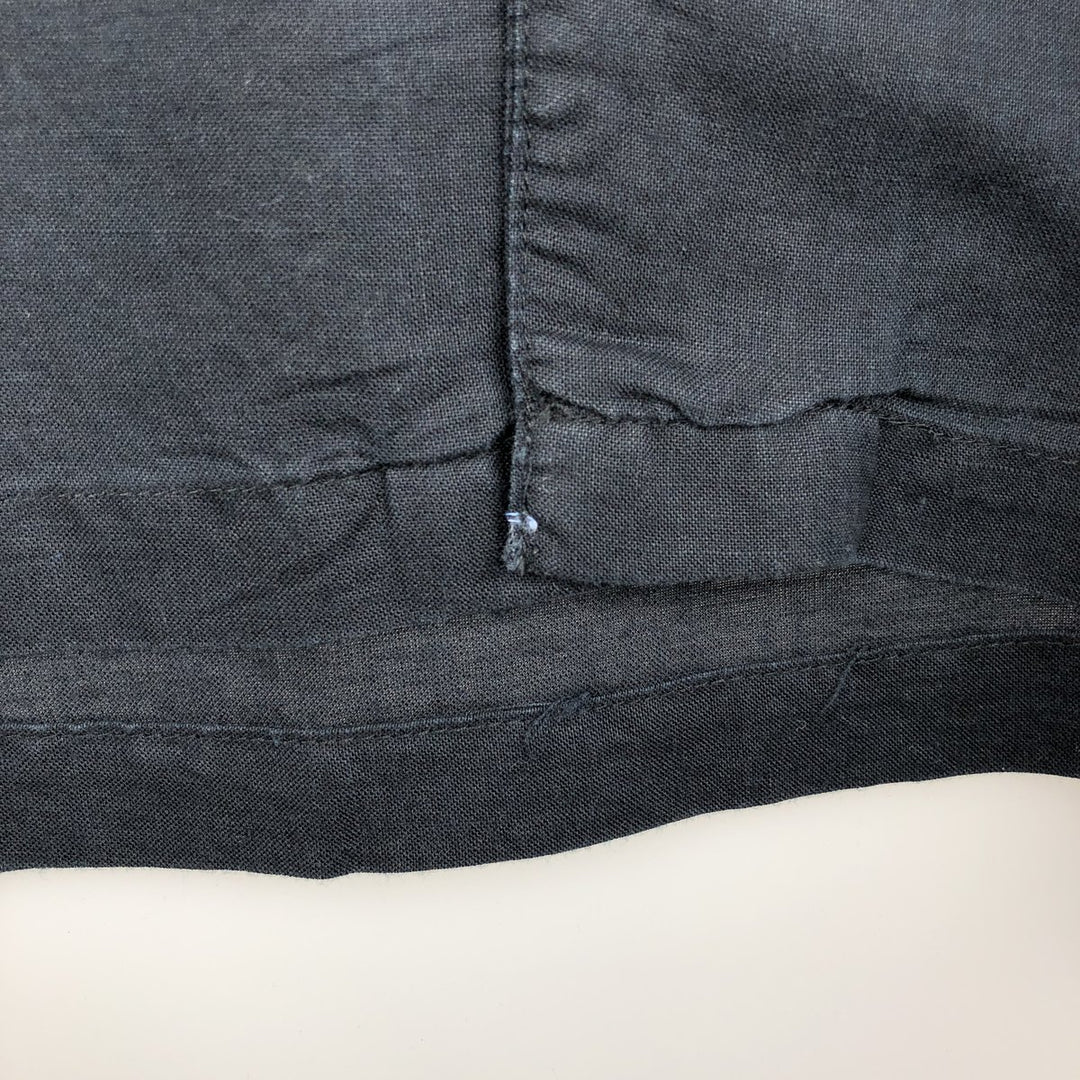 Panama Jack Short Sleeve Open Collar Ramie and Cotton Box Shirt, Men's XL Lamy black type Vintage Second Hand