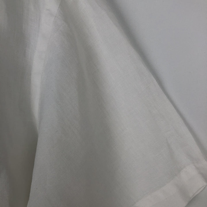 Ralph Lauren POLO by Ralph Lauren Bradford Classic Fit Short Sleeve Linen Shirt, Men's Size L linen white type Vintage Second Hand