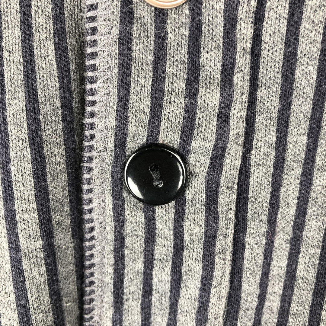 Vintage 90'S J.Crew striped long-sleeved T-shirt, size M, men's size. cotton Charcoal Vintage Second Hand
