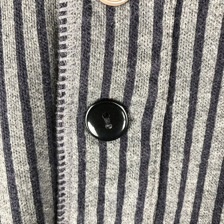 Vintage 90'S J.Crew striped long-sleeved T-shirt, size M, men's size. cotton Charcoal Vintage Second Hand