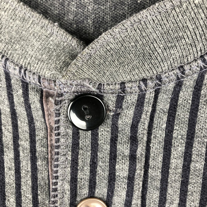 Vintage 90'S J.Crew striped long-sleeved T-shirt, size M, men's size. cotton Charcoal Vintage Second Hand