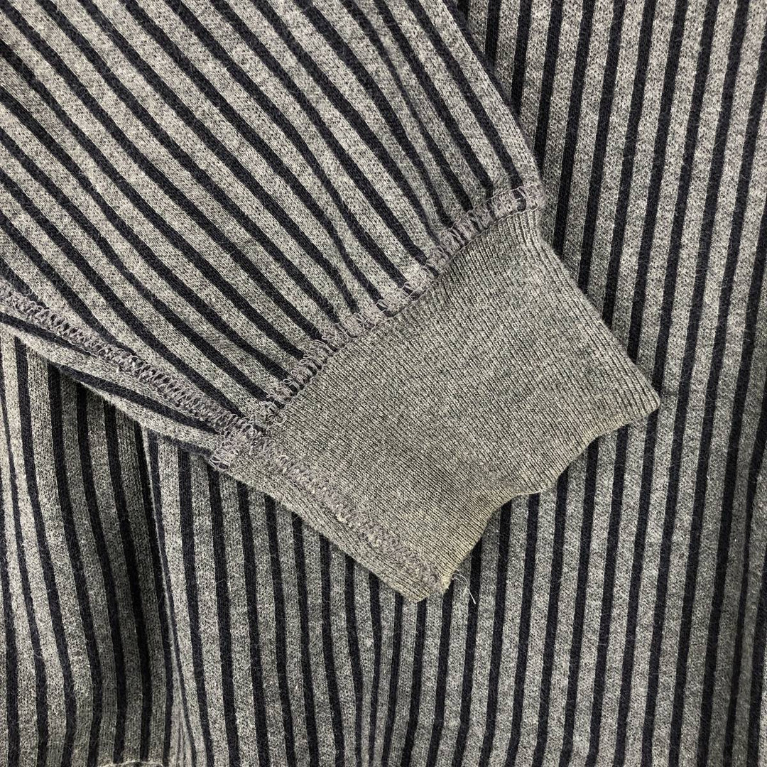 Vintage 90'S J.Crew striped long-sleeved T-shirt, size M, men's size. cotton Charcoal Vintage Second Hand
