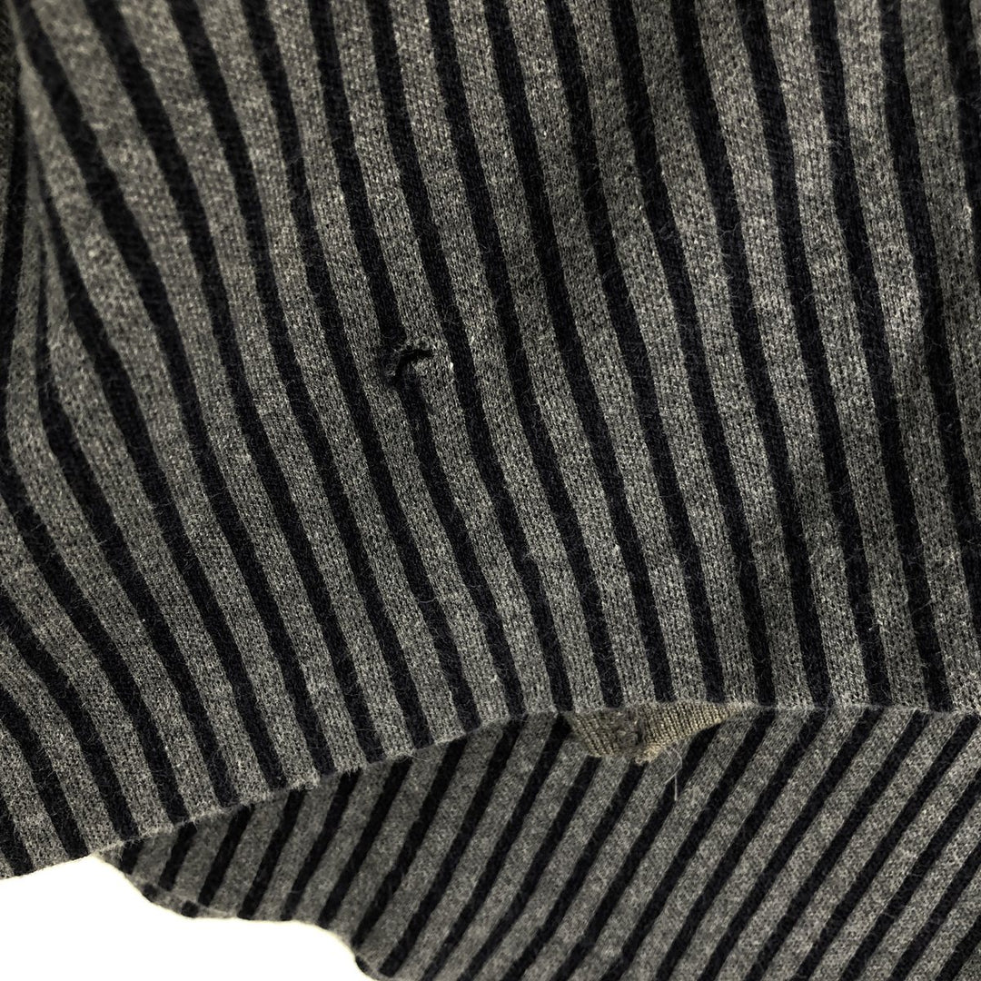 Vintage 90'S J.Crew striped long-sleeved T-shirt, size M, men's size. cotton Charcoal Vintage Second Hand