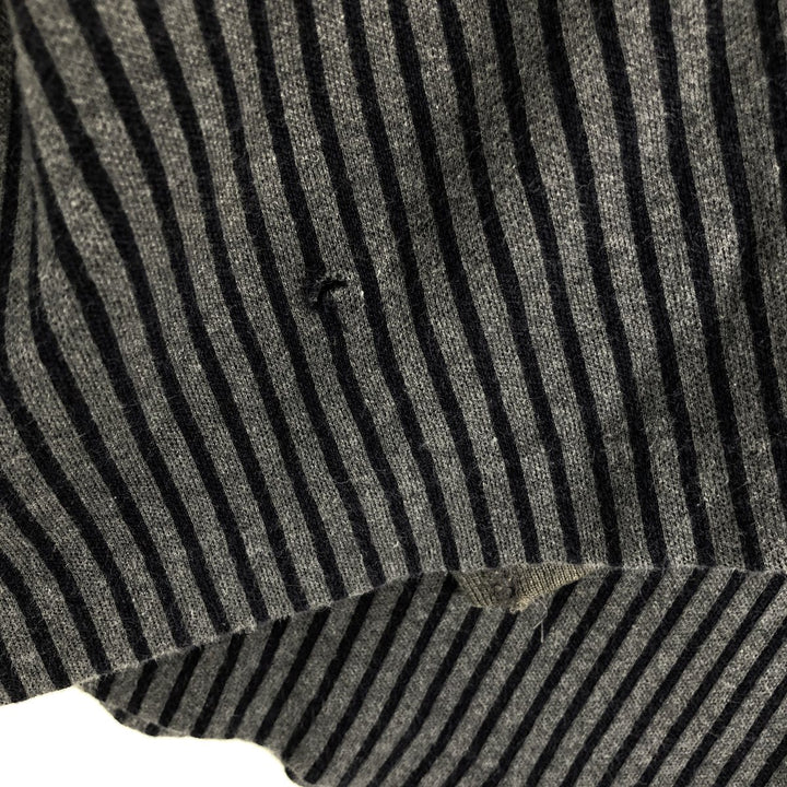 Vintage 90'S J.Crew striped long-sleeved T-shirt, size M, men's size. cotton Charcoal Vintage Second Hand