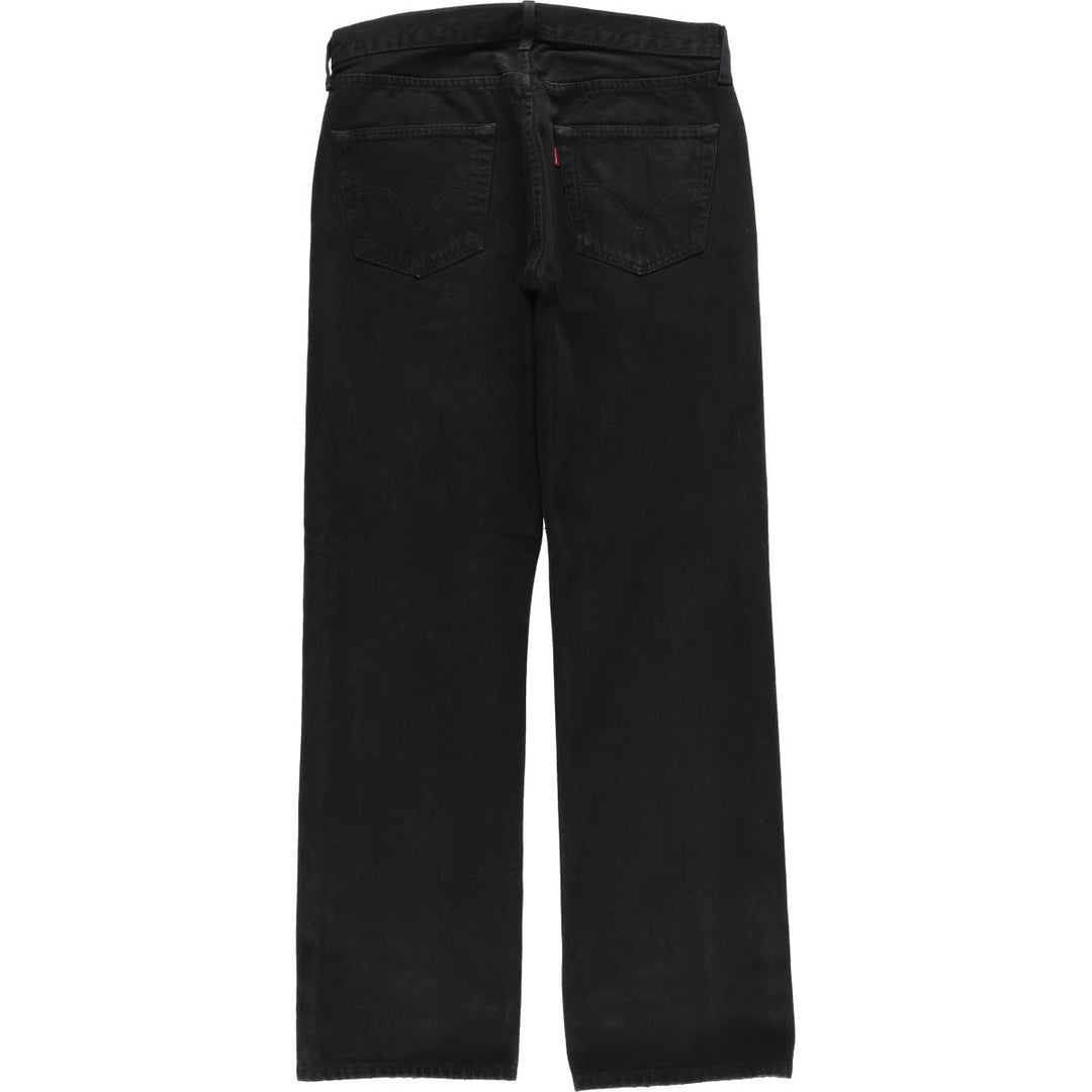 Levi's 501 Euro Model Black Denim Straight Denim Pants Men's W34 cotton black type Vintage Second Hand