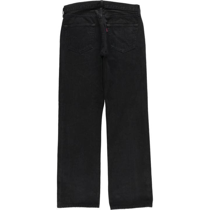 Levi's 501 Euro Model Black Denim Straight Denim Pants Men's W34 cotton black type Vintage Second Hand