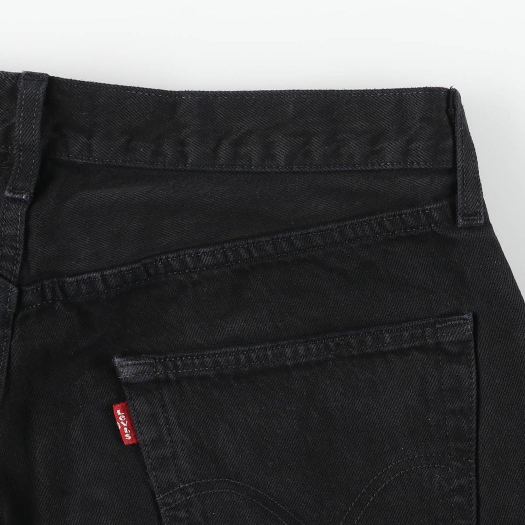 Levi's 501 Euro Model Black Denim Straight Denim Pants Men's W34 cotton black type Vintage Second Hand