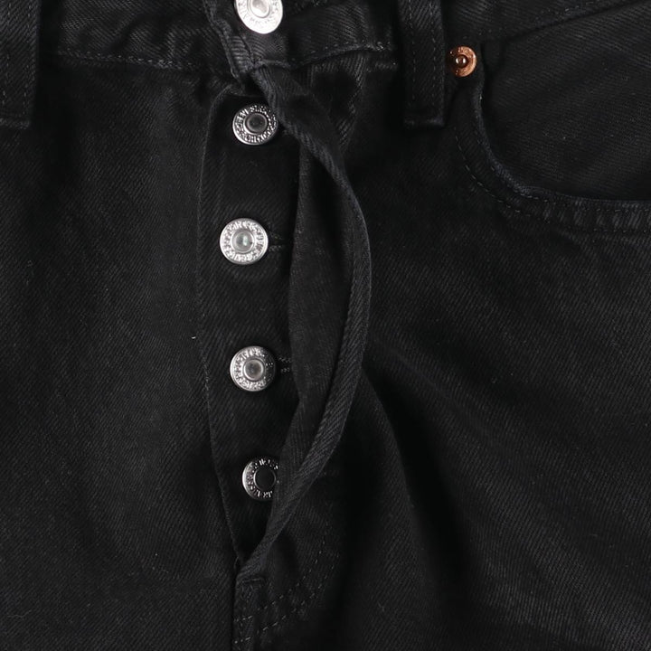 Levi's 501 Euro Model Black Denim Straight Denim Pants Men's W34 cotton black type Vintage Second Hand