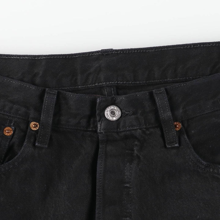 Levi's 501 Euro Model Black Denim Straight Denim Pants Men's W34 cotton black type Vintage Second Hand
