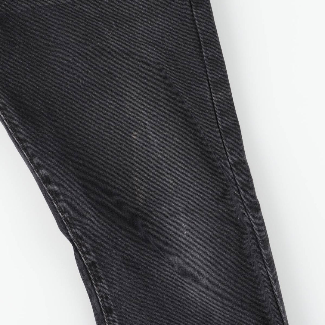 Levi's 501-0660 Black Denim Straight Leg Denim Pants, Men's Size 35 cotton black type Vintage Second Hand