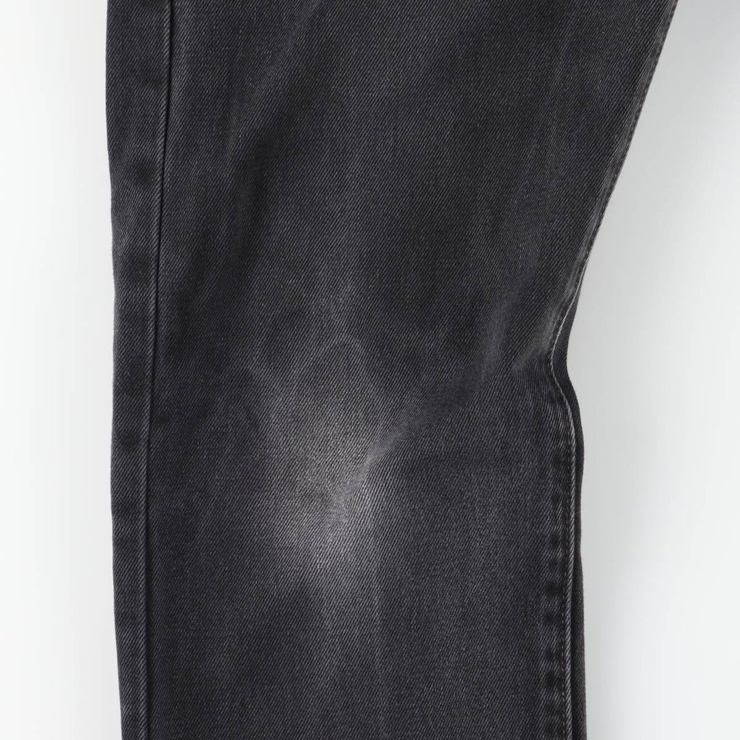 Levi's 501-0660 Black Denim Straight Leg Denim Pants, Men's Size 35 cotton black type Vintage Second Hand