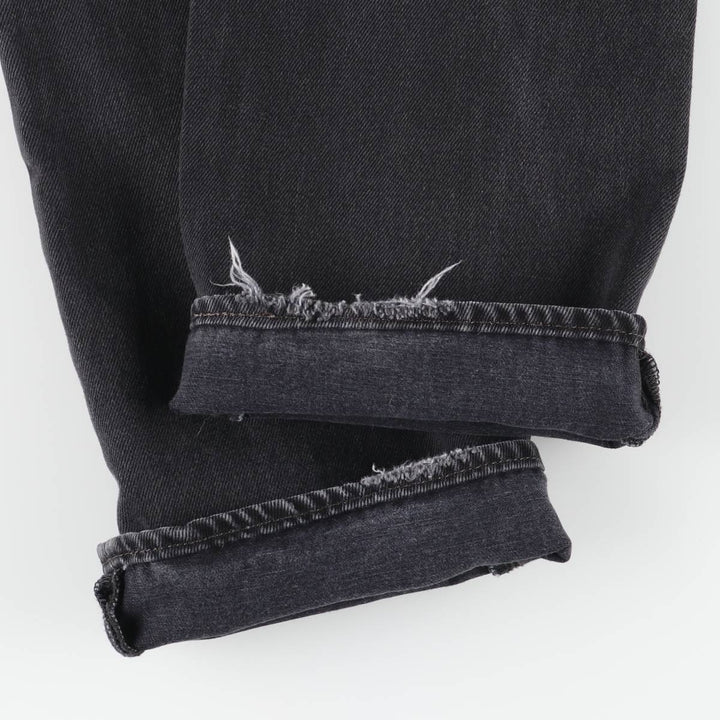Levi's 501-0660 Black Denim Straight Leg Denim Pants, Men's Size 35 cotton black type Vintage Second Hand