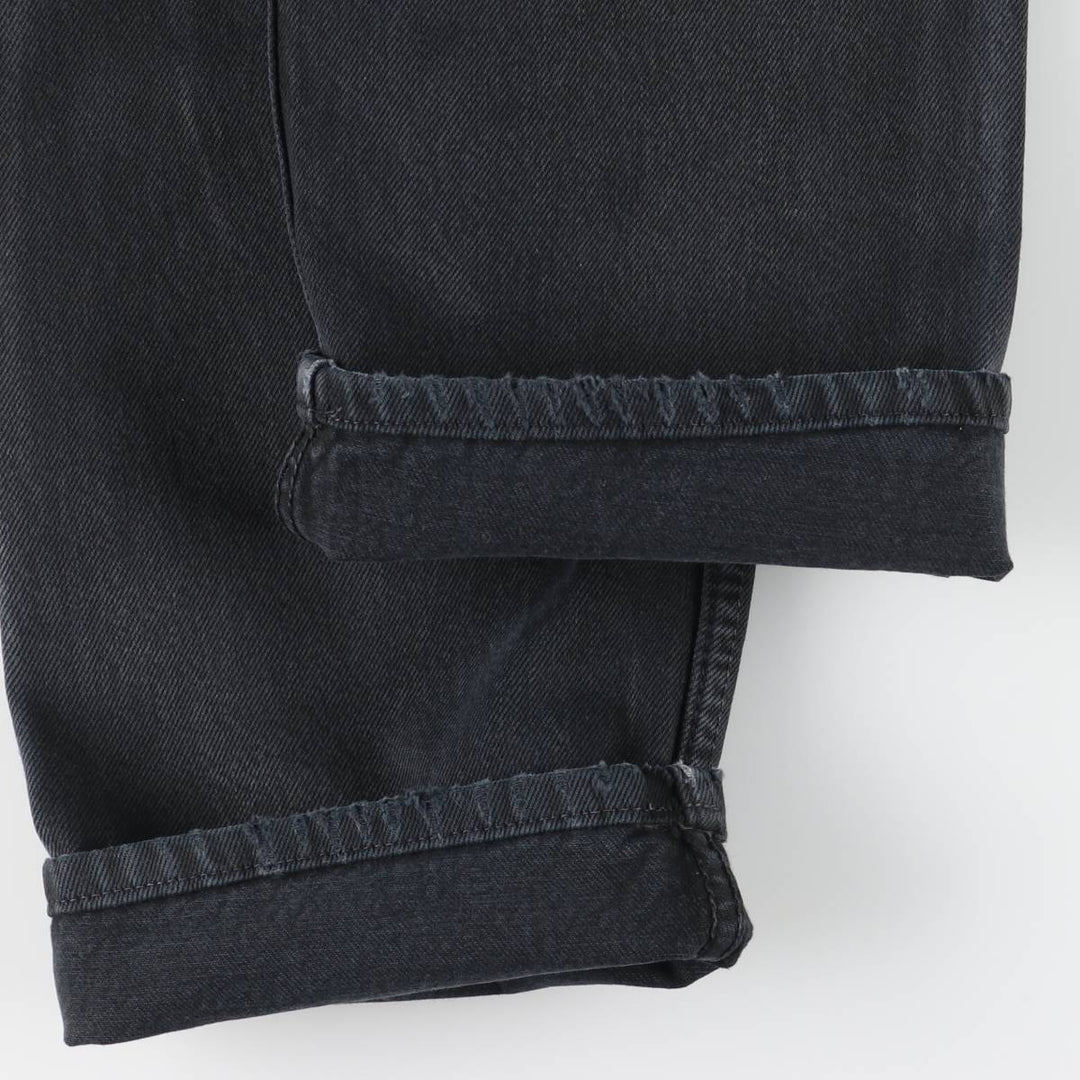 Levi's 501 Euro Model Black Denim Straight Leg Denim Pants, Men's Size W30 cotton black type Vintage Second Hand