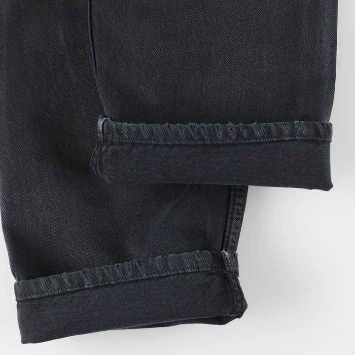 Levi's 501 Euro Model Black Denim Straight Leg Denim Pants, Men's Size W30 cotton black type Vintage Second Hand