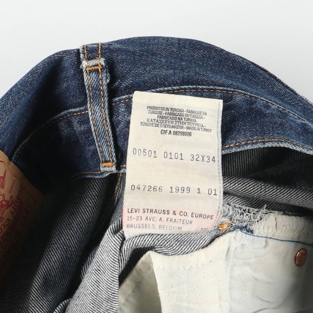 Vintage Levi's 501 Euro Model Straight Denim Pants, Men's Size W30 cotton blue type Vintage Second Hand