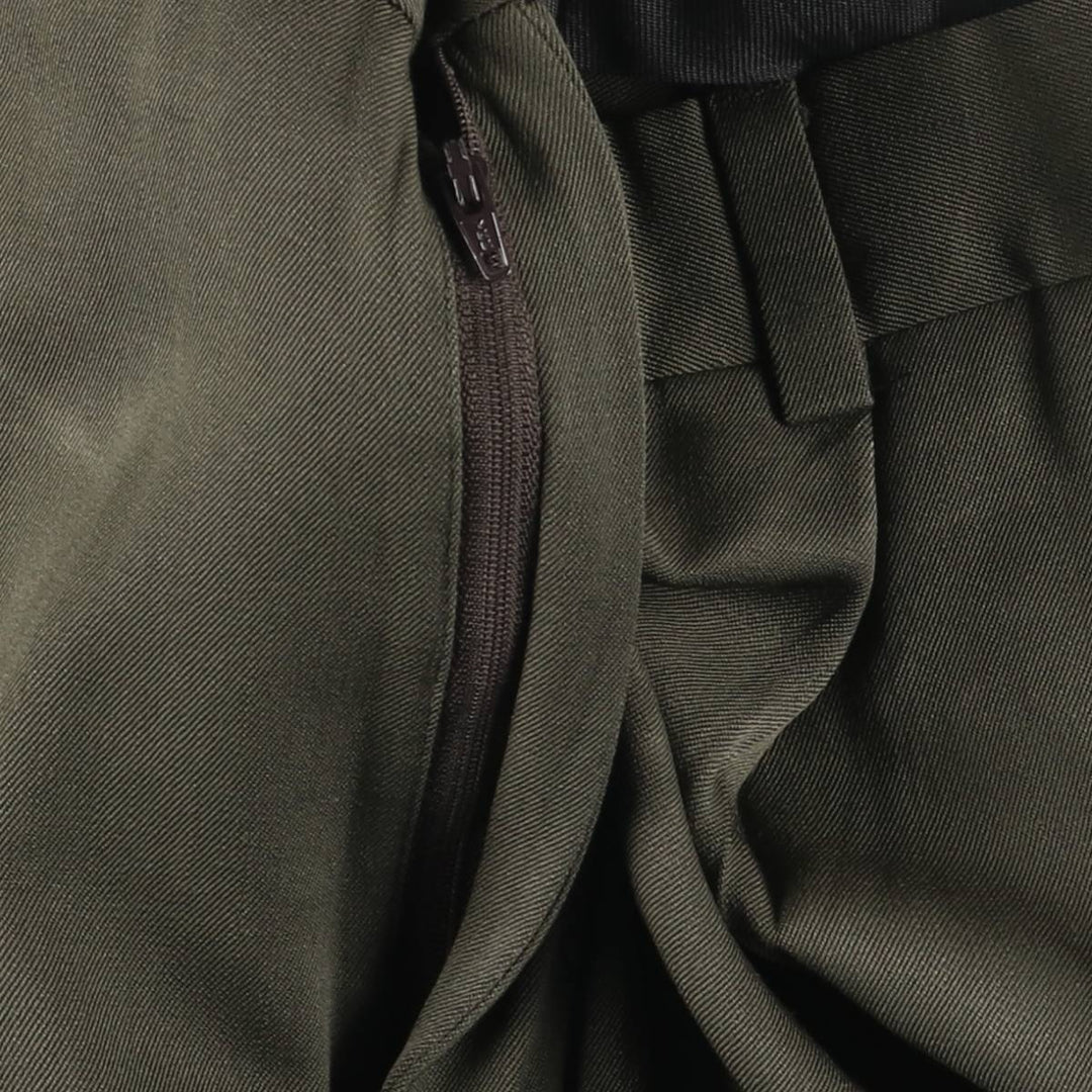 Burberry's two-pleat slacks, men's size W35 unclear Khaki type Vintage Second Hand