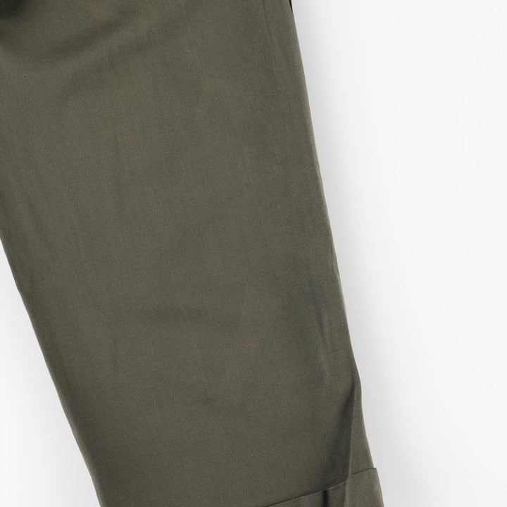 Burberry's two-pleat slacks, men's size W35 unclear Khaki type Vintage Second Hand