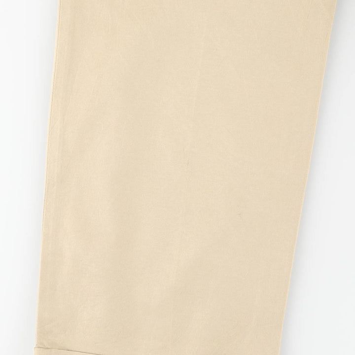 Ralph Lauren POLO by Ralph Lauren two-pleat silk and cotton slacks, men's size W36 silk Beige type Vintage Second Hand