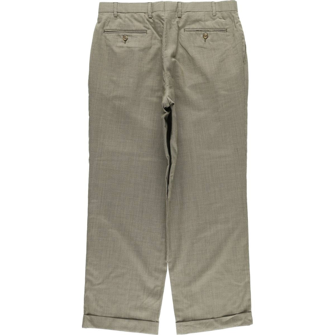Ralph Lauren LAUREN Two-pleat Slacks, Men's, Size W34 unclear Khaki type Vintage Second Hand