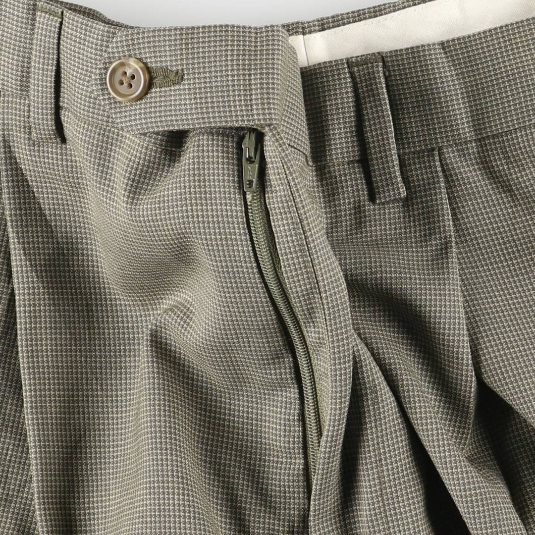 Ralph Lauren LAUREN Two-pleat Slacks, Men's, Size W34 unclear Khaki type Vintage Second Hand