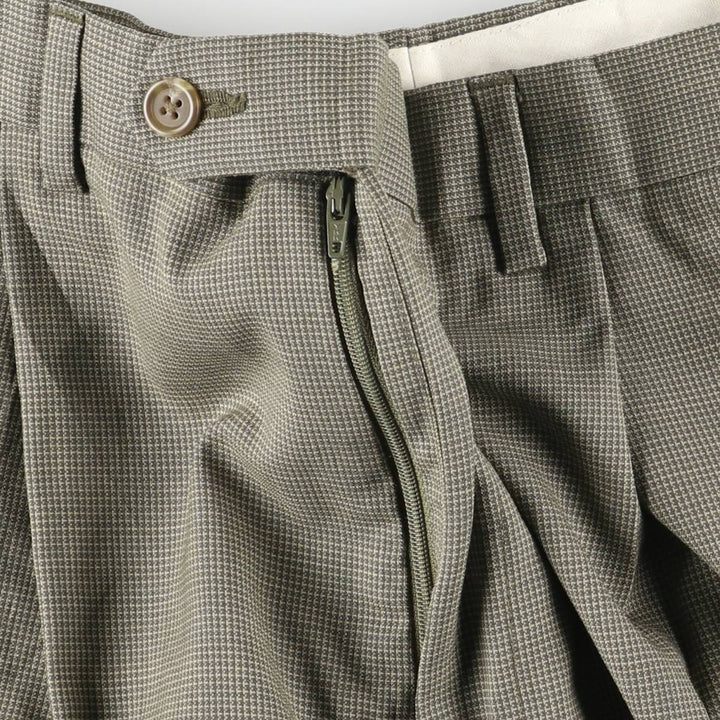 Ralph Lauren LAUREN Two-pleat Slacks, Men's, Size W34 unclear Khaki type Vintage Second Hand