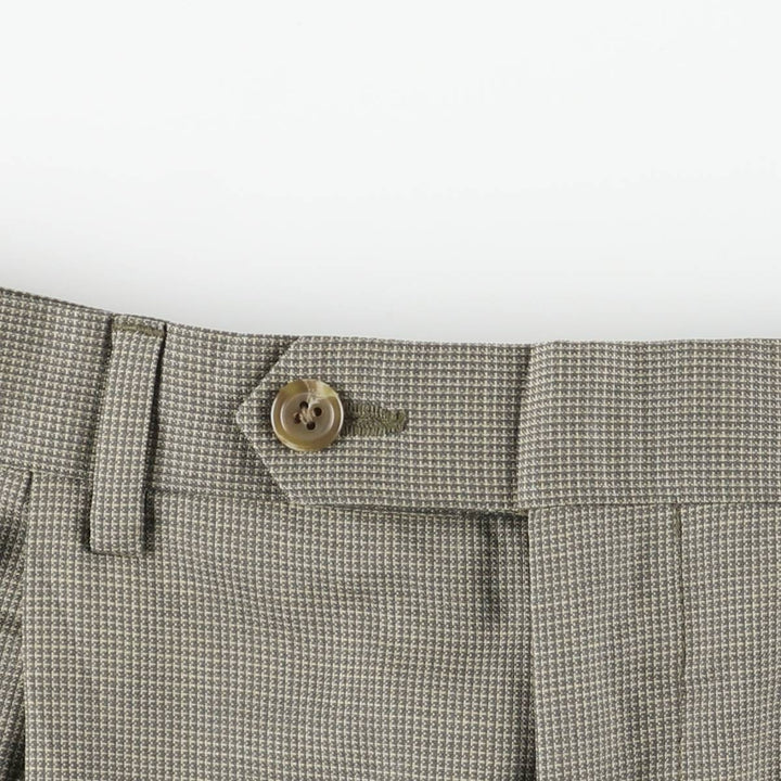 Ralph Lauren LAUREN Two-pleat Slacks, Men's, Size W34 unclear Khaki type Vintage Second Hand