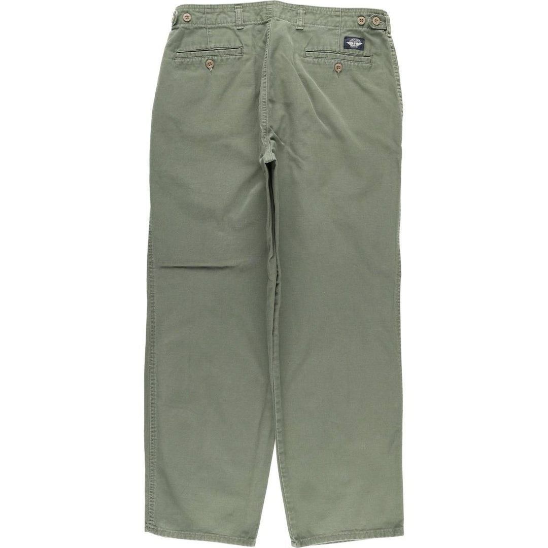 Dockers Men's Two-Pleated Slacks, Size W33 (approx.), Zipper Fly unclear Khaki type Vintage Second Hand