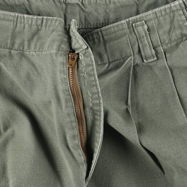 Dockers Men's Two-Pleated Slacks, Size W33 (approx.), Zipper Fly unclear Khaki type Vintage Second Hand