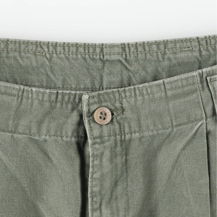 Dockers Men's Two-Pleated Slacks, Size W33 (approx.), Zipper Fly unclear Khaki type Vintage Second Hand