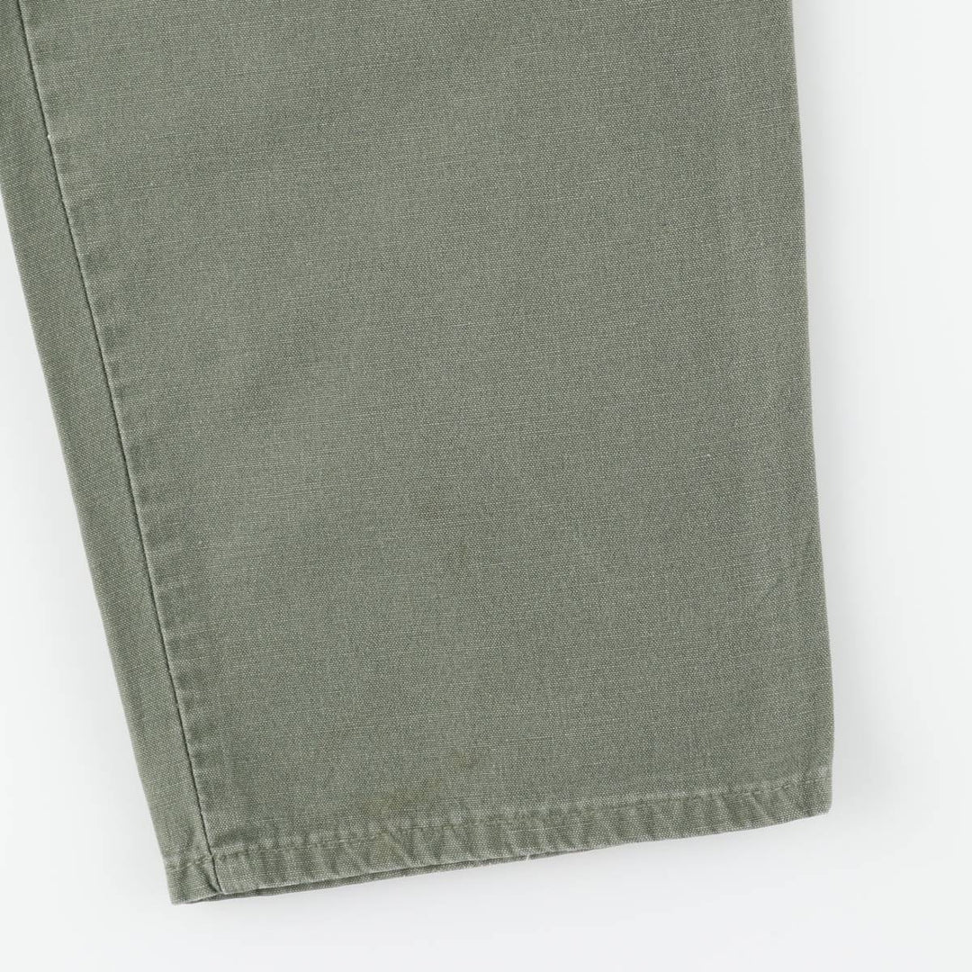 Dockers Men's Two-Pleated Slacks, Size W33 (approx.), Zipper Fly unclear Khaki type Vintage Second Hand