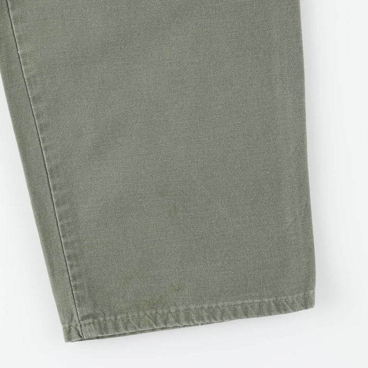 Dockers Men's Two-Pleated Slacks, Size W33 (approx.), Zipper Fly unclear Khaki type Vintage Second Hand