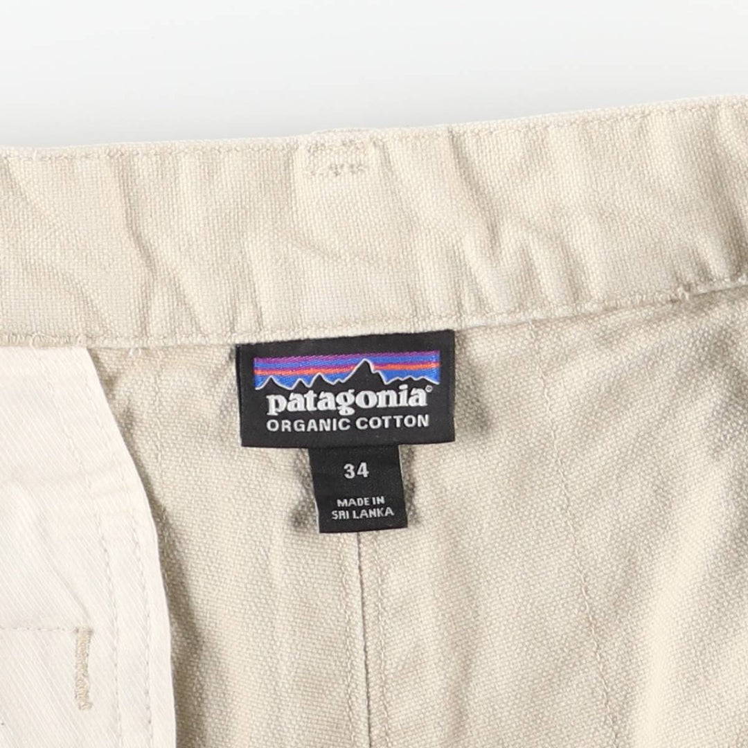 Patagonia Organic Cotton Stand-Up Shorts 57227SP16 Duck Work Shorts Organic cotton Beige type Vintage Second Hand