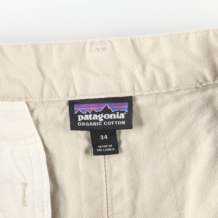 Patagonia Organic Cotton Stand-Up Shorts 57227SP16 Duck Work Shorts Organic cotton Beige type Vintage Second Hand