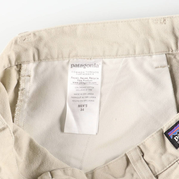 Patagonia Organic Cotton Stand-Up Shorts 57227SP16 Duck Work Shorts Organic cotton Beige type Vintage Second Hand