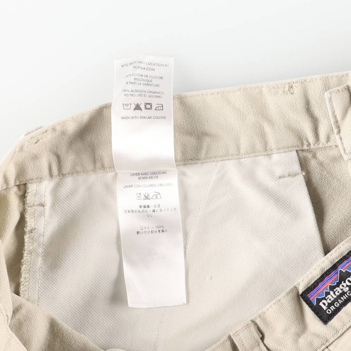 Patagonia Organic Cotton Stand-Up Shorts 57227SP16 Duck Work Shorts Organic cotton Beige type Vintage Second Hand