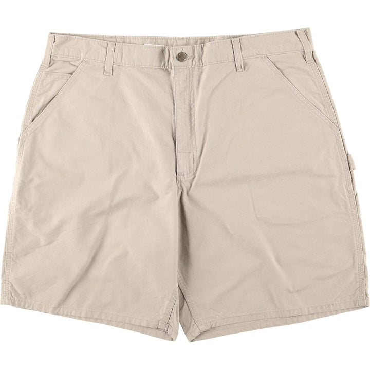 Oversized Carhartt Original Fit Duck Painter Shorts, Men's Size W39 cotton Beige type Vintage Second Hand