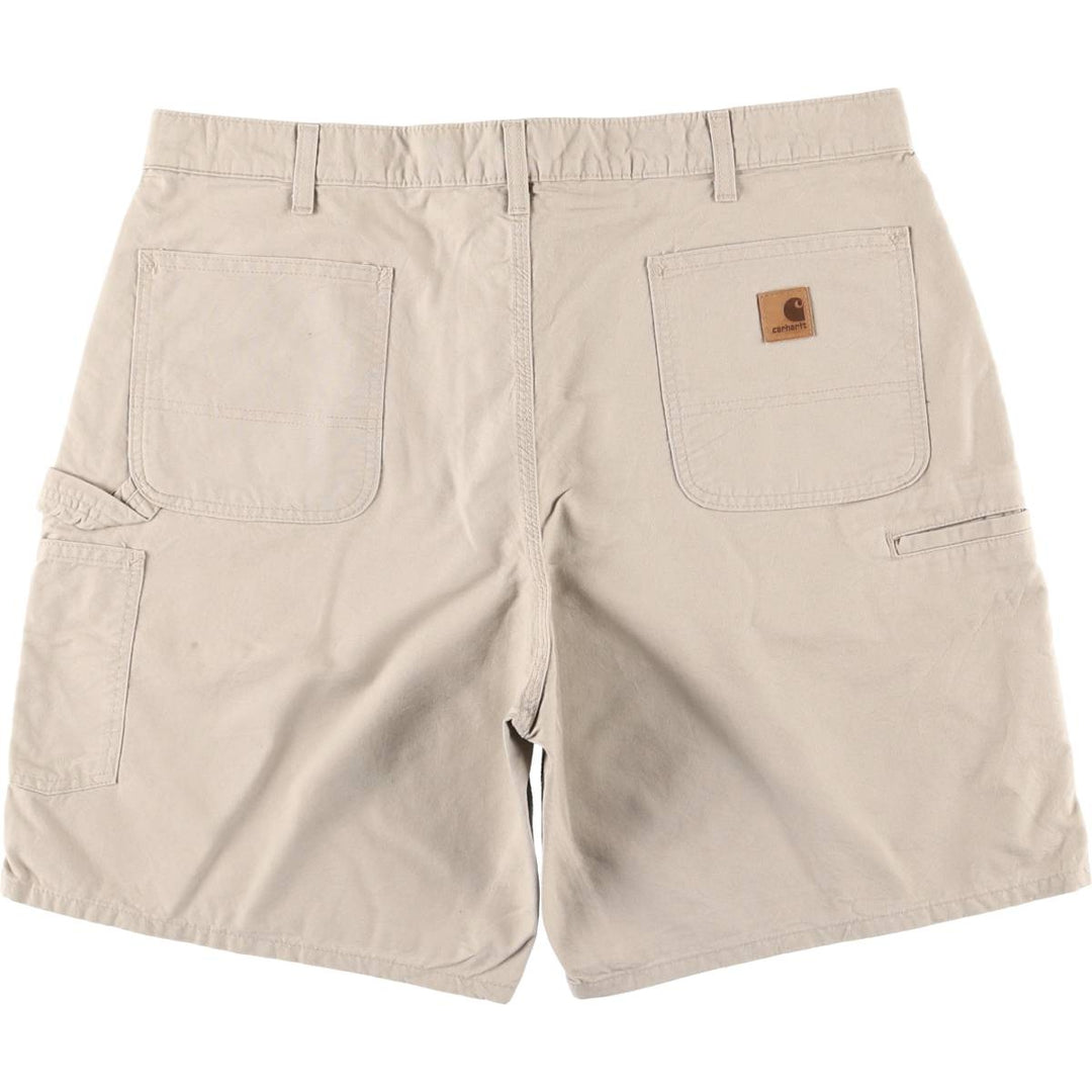 Oversized Carhartt Original Fit Duck Painter Shorts, Men's Size W39 cotton Beige type Vintage Second Hand