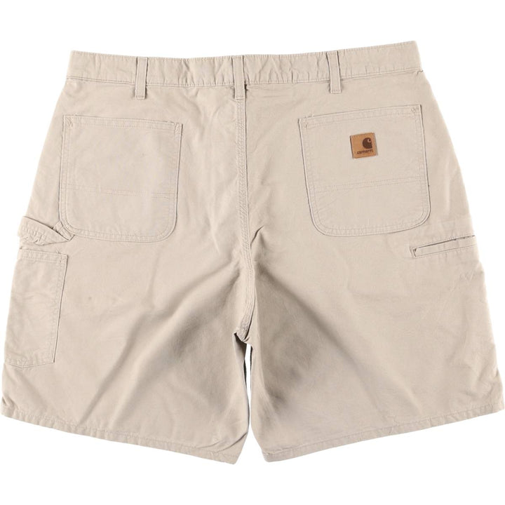 Oversized Carhartt Original Fit Duck Painter Shorts, Men's Size W39 cotton Beige type Vintage Second Hand