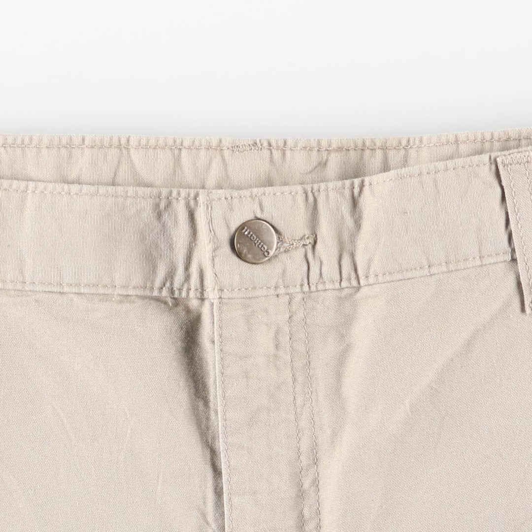 Oversized Carhartt Original Fit Duck Painter Shorts, Men's Size W39 cotton Beige type Vintage Second Hand