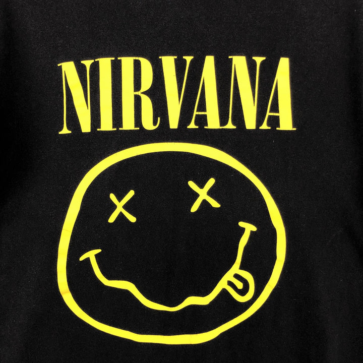 NIRVANA Nirvana Band T-shirt, Band T, Men's M size cotton black type Vintage Second Hand