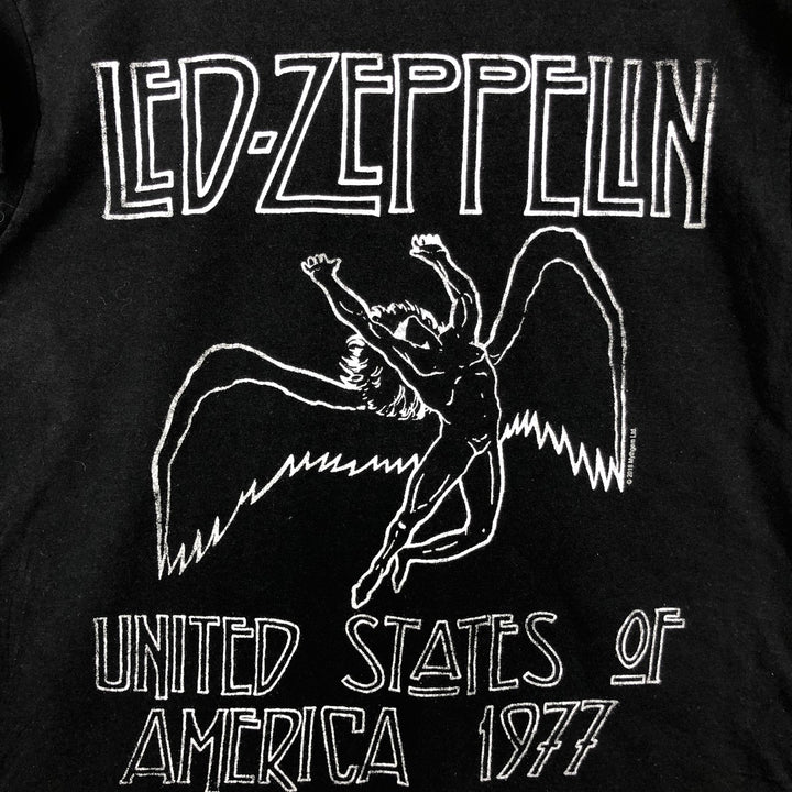Led Zeppelin Band T-shirt, Band T, Men's M size cotton black type Vintage Second Hand