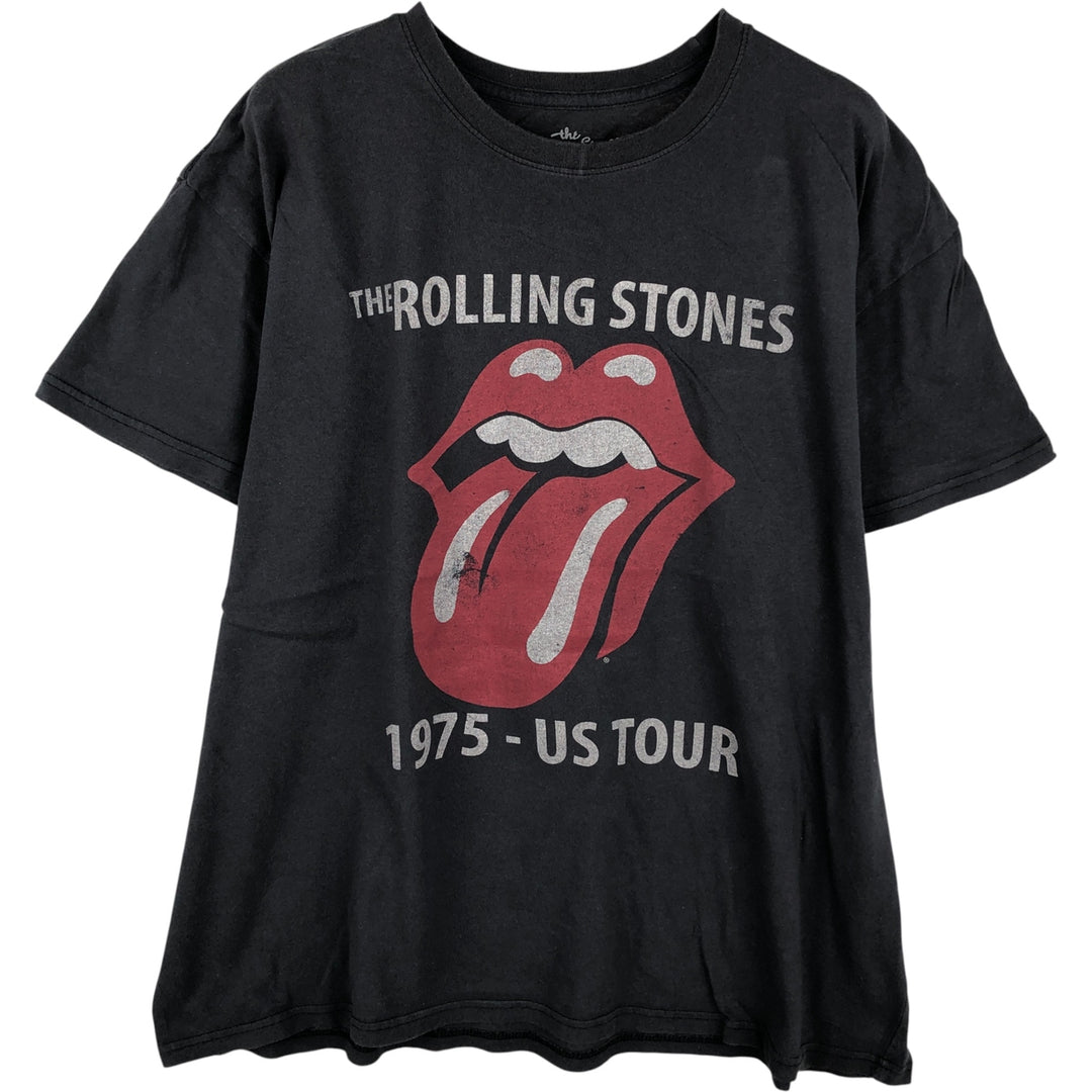 THE ROLLING STONES Band T-shirt, Band T, Men's XXL cotton black type Vintage Second Hand