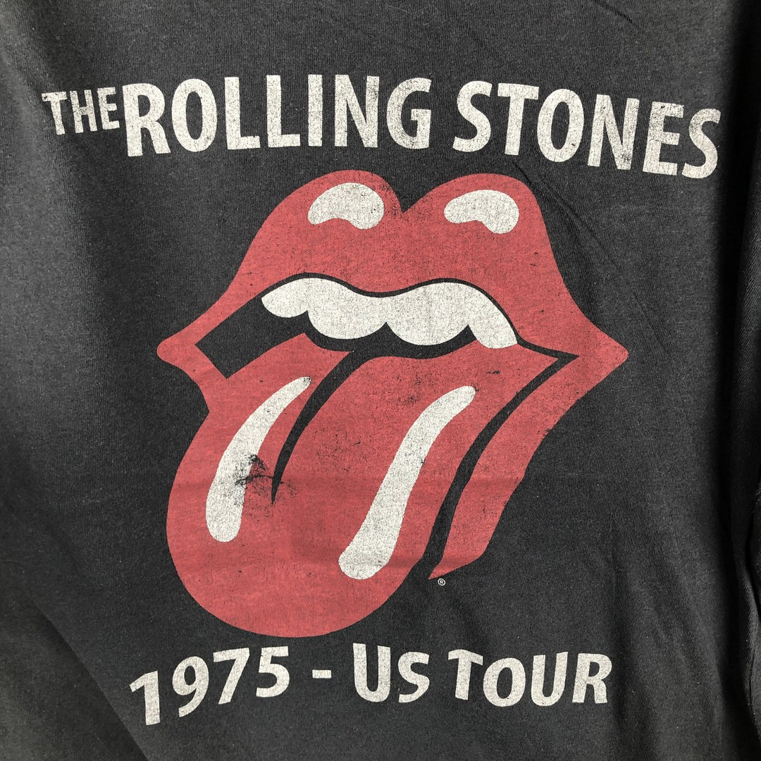 THE ROLLING STONES Band T-shirt, Band T, Men's XXL cotton black type Vintage Second Hand