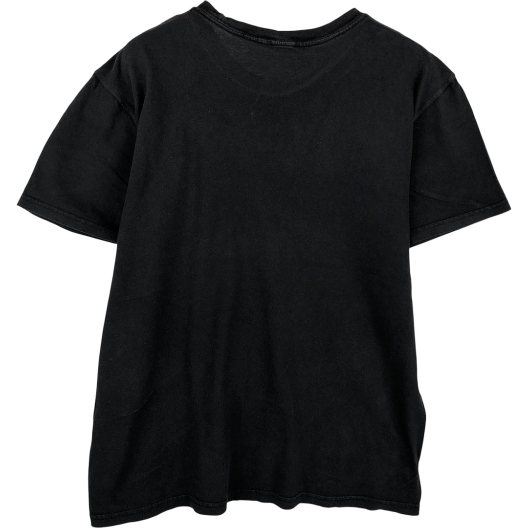 THE BEATLES Band T-shirt, Men's M size unclear black type Vintage Second Hand