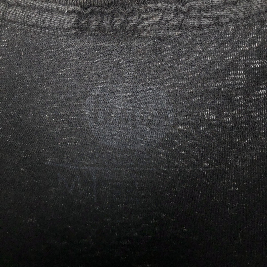 THE BEATLES Band T-shirt, Men's M size unclear black type Vintage Second Hand