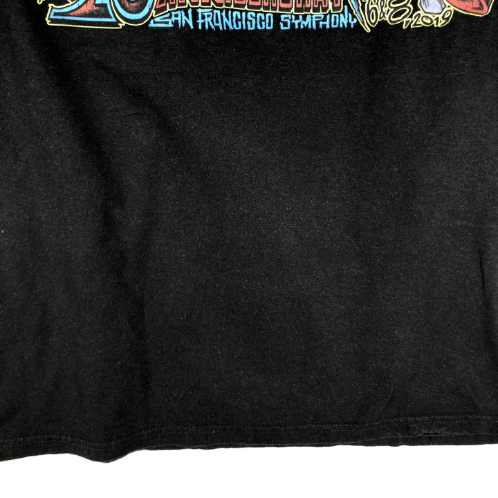 Metallica Skull Pattern Band T-shirt Band Tee Men's M size cotton black type Vintage Second Hand