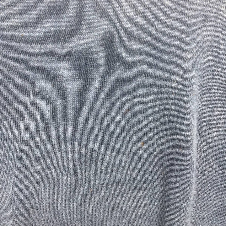 Harley-Davidson Henley-neck cotton knit sweater, men's size M cotton navy blue type Vintage Second Hand